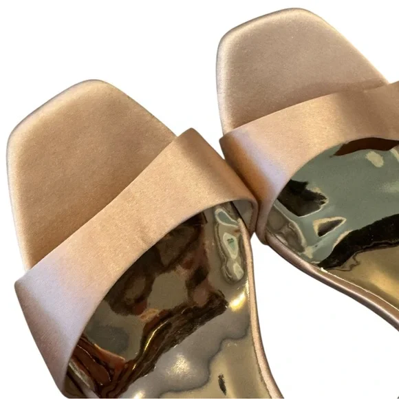 Badgley Mischka Kim Bow Satin Heel‎ Sandal Pink 8.5 - Picture 7 of 11